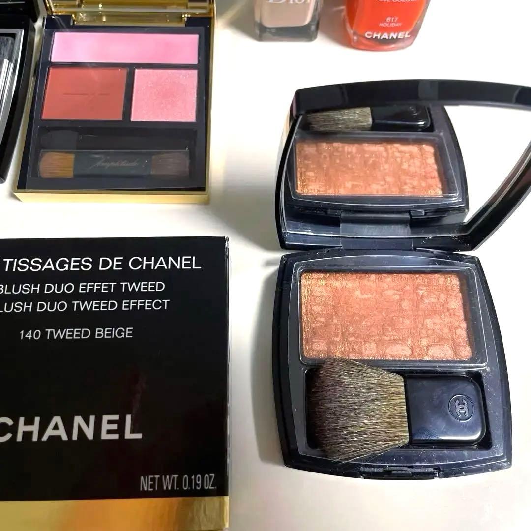 シャネルディオール六万相当7点リップ&チークボーム2色入全て試用から2度使用のみ