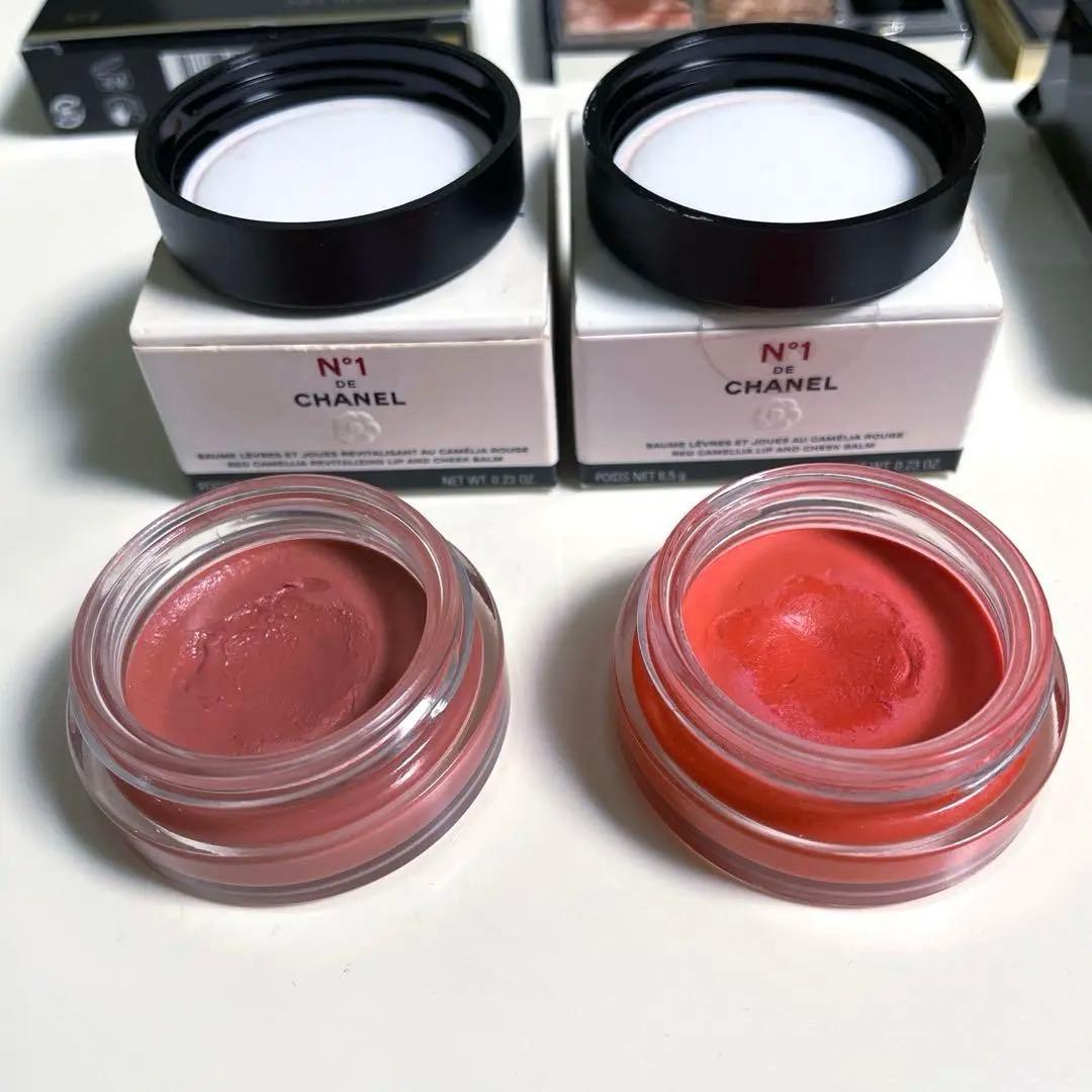 シャネルディオール六万相当7点リップ&チークボーム2色入全て試用から2度使用のみ