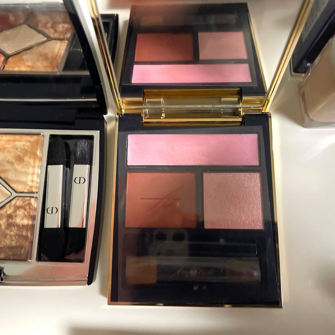 シャネルディオール六万相当7点リップ&チークボーム2色入全て試用から2度使用のみ