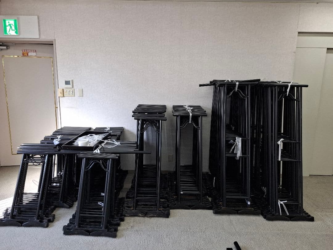 黒い衣桁　着物掛け　まとめ買い歓迎！