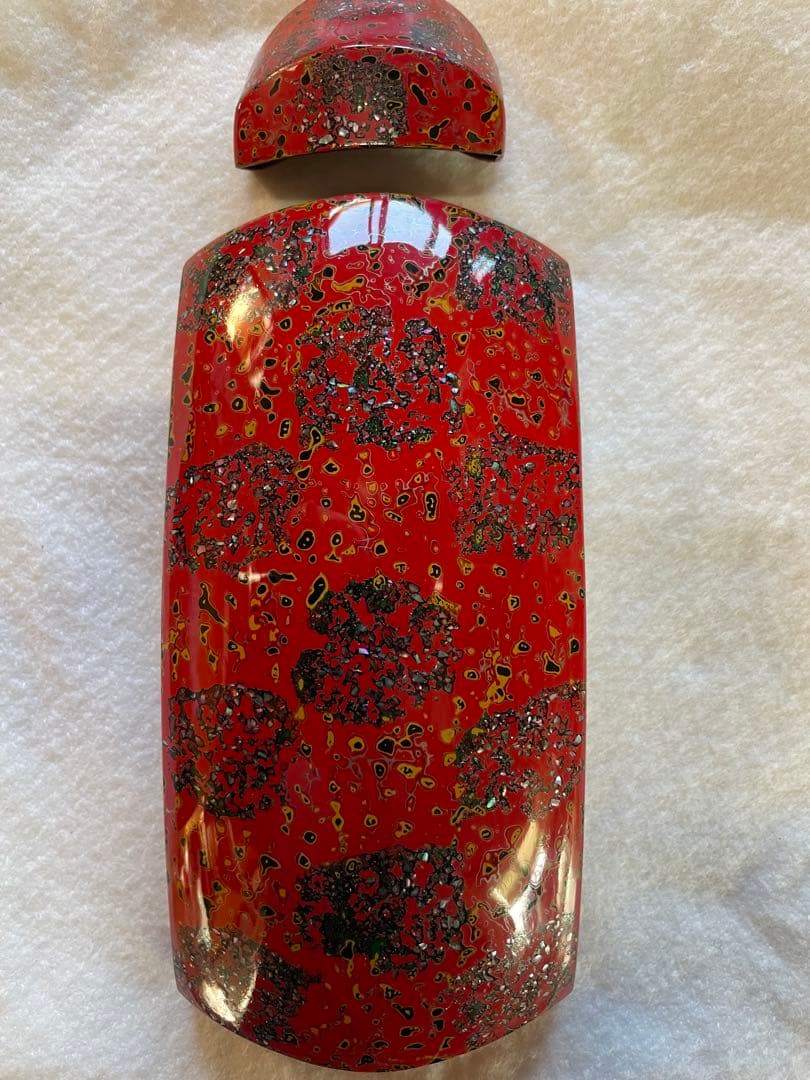 津軽三味線用　赤貝彩色