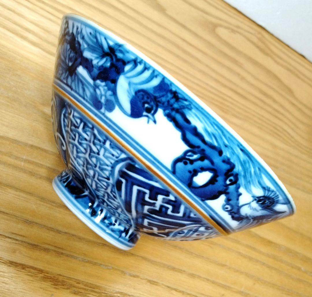 ☆ 加藤利昌 清水焼 染付飯茶碗