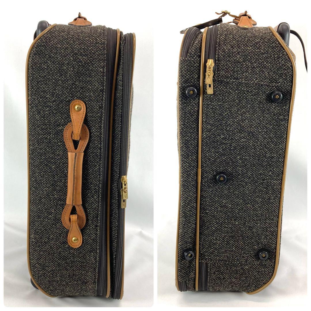 Hartmann ツイードキャリーケース グレーブラウン系