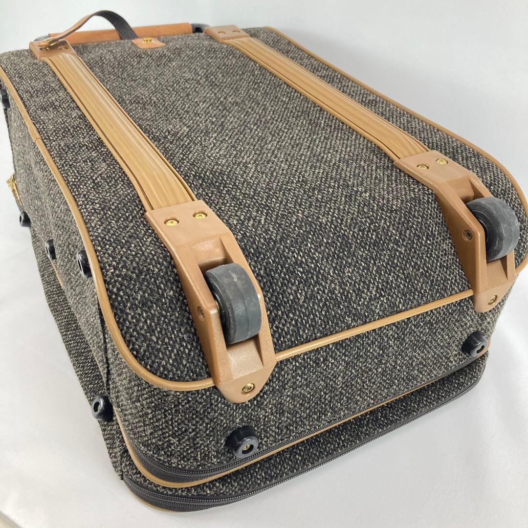 Hartmann ツイードキャリーケース グレーブラウン系