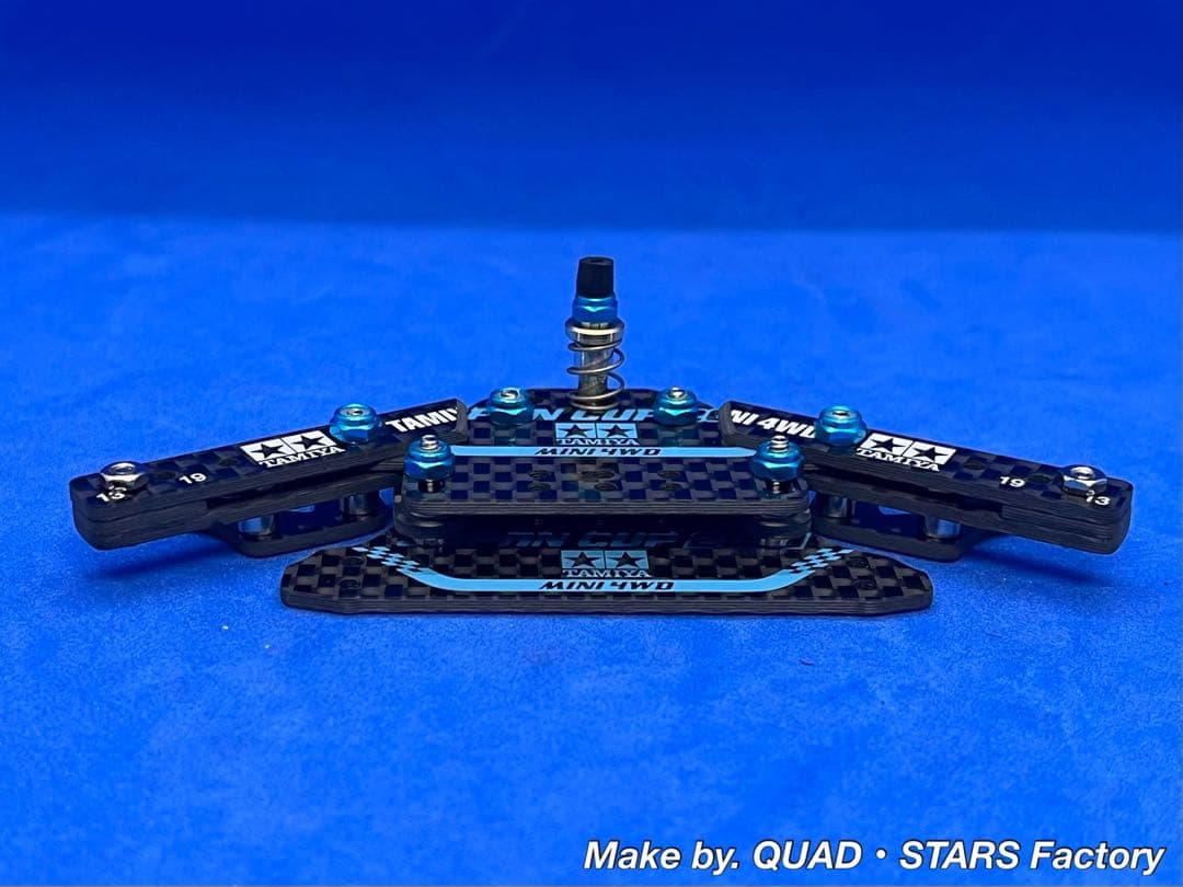 【ミニ四駆・MS用】2軸ATピボット＋1軸リヤアンカー＋お辞儀防止プレート