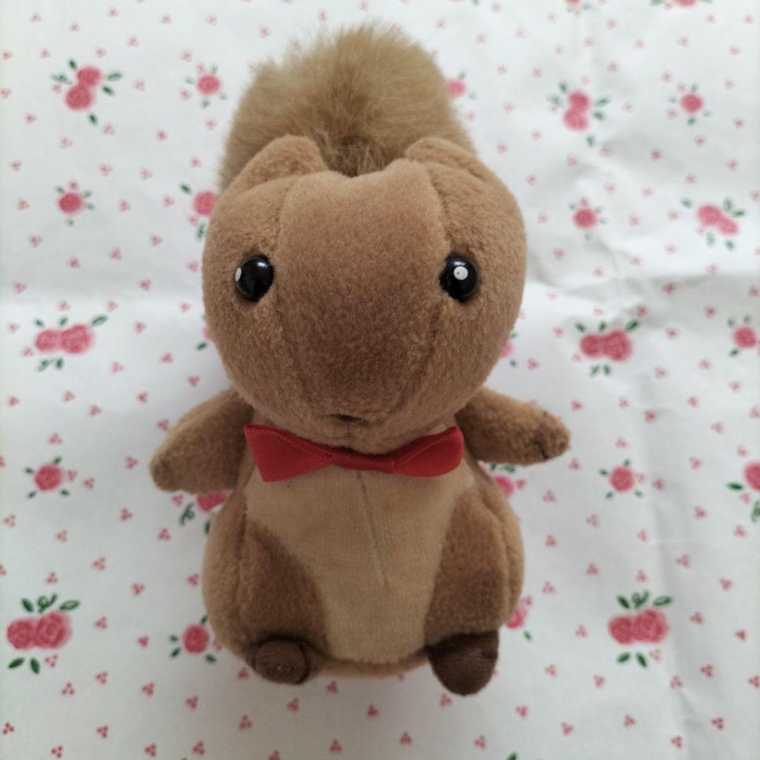 りぼん [こどものおもちゃ]まろ リス ぬいぐるみ 平成レトロ