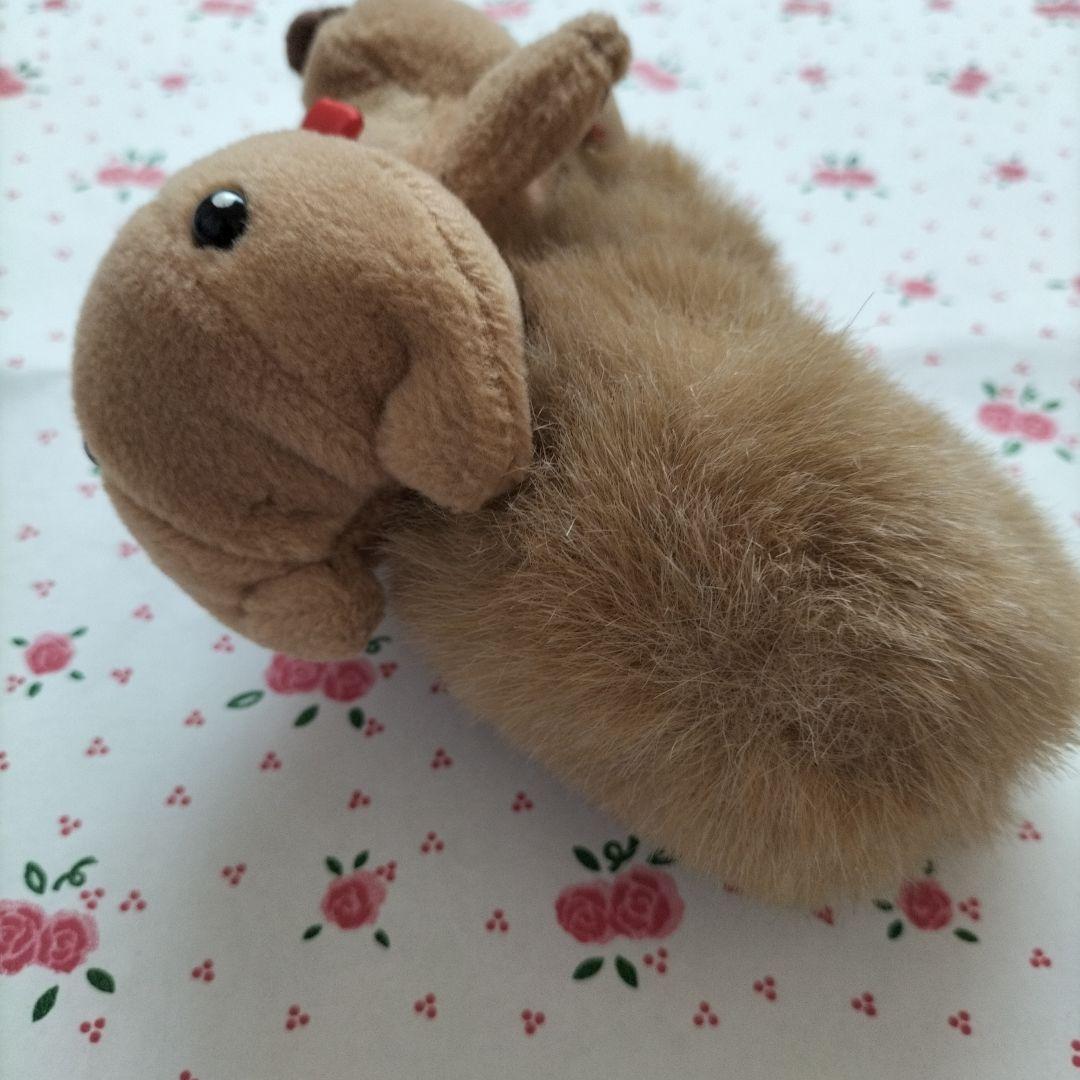 りぼん [こどものおもちゃ]まろ リス ぬいぐるみ 平成レトロ