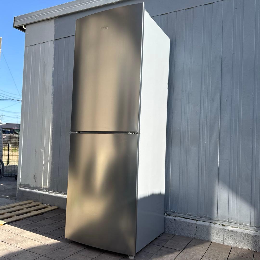 美品 Haier 冷蔵庫 Global Series シルバー 2ドア 270L