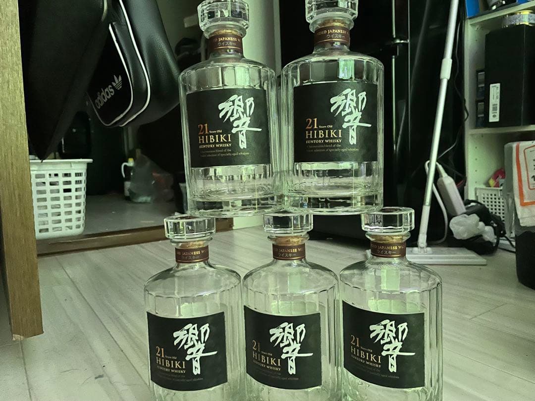 響21年空箱空瓶５本セット・白州18年空箱・山崎18年空箱