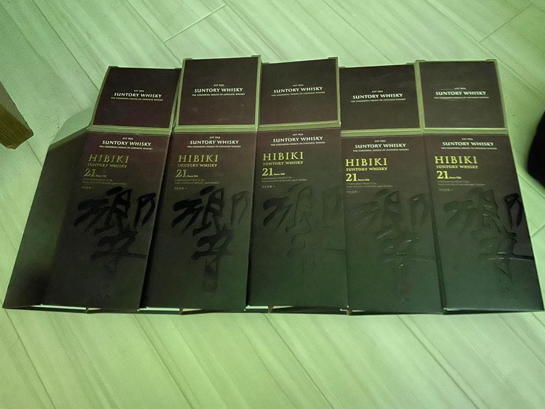 響21年空箱空瓶５本セット・白州18年空箱・山崎18年空箱