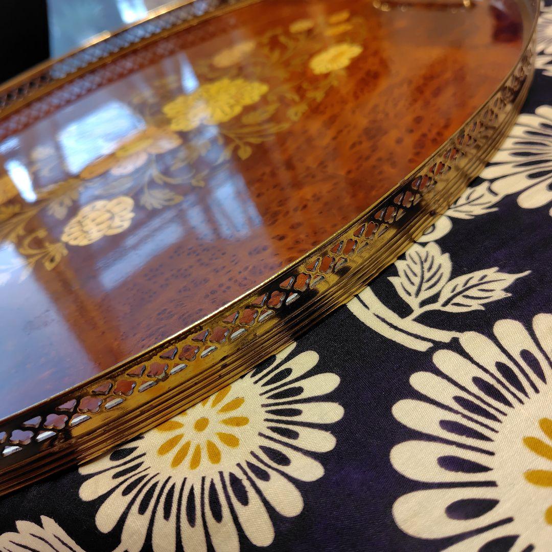 ジョヴァンニ パトゥルツオ　象嵌トレイ イタリア製大