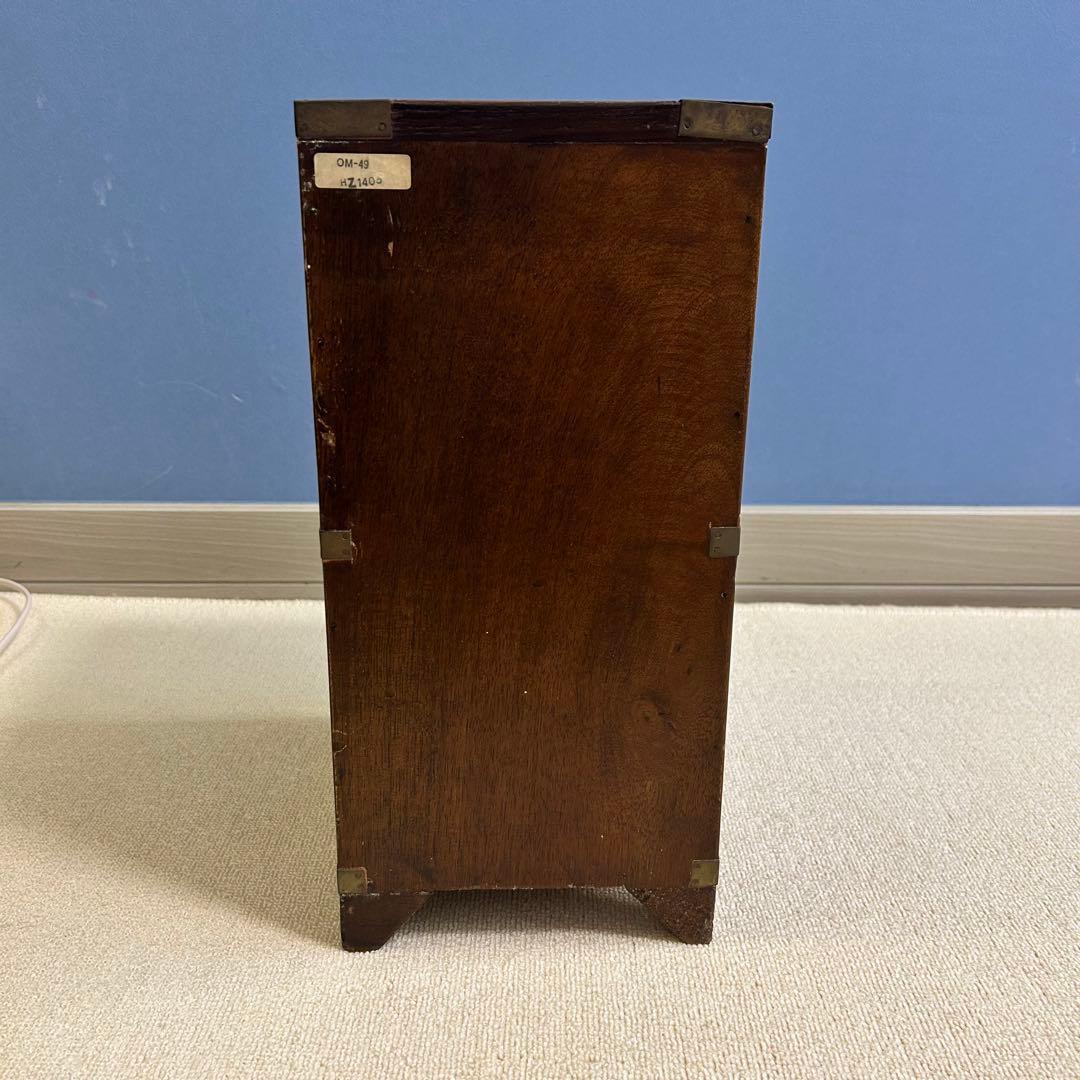 オールドメゾン 木製アンティーク風引き出し2段 CD保管