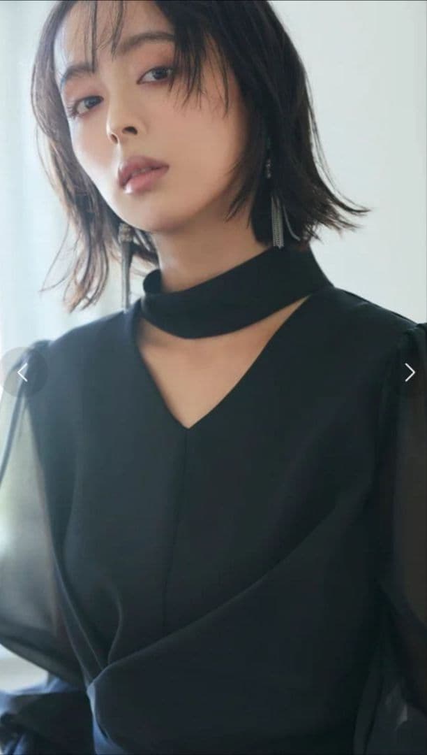 シアースリーブバックセパレートパンツドレス