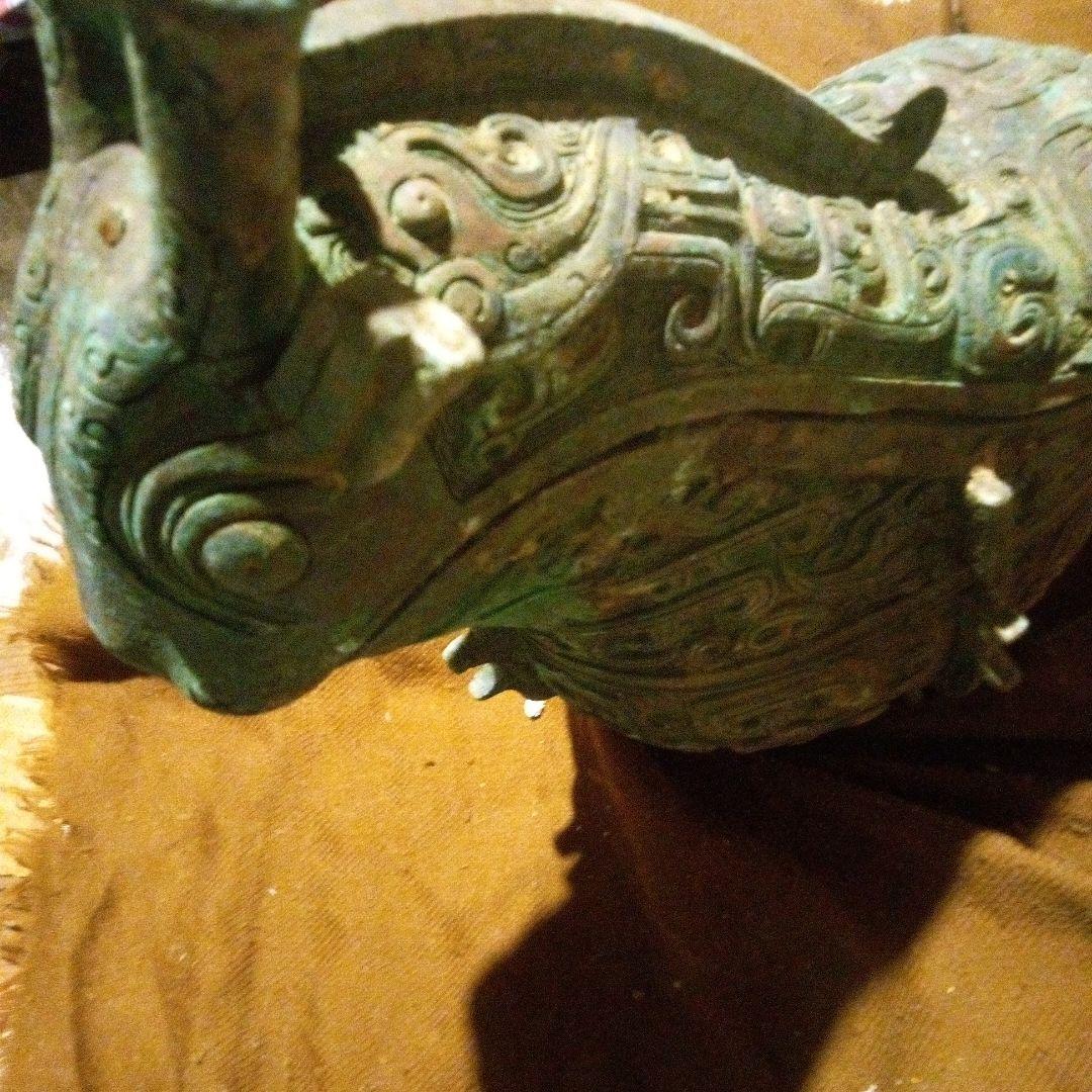 中国　古代青銅器　獣