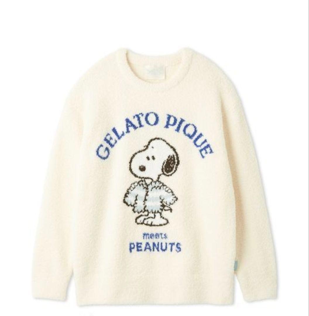 ジェラートピケ スヌーピー柄プルオーバー&ロングパンツ