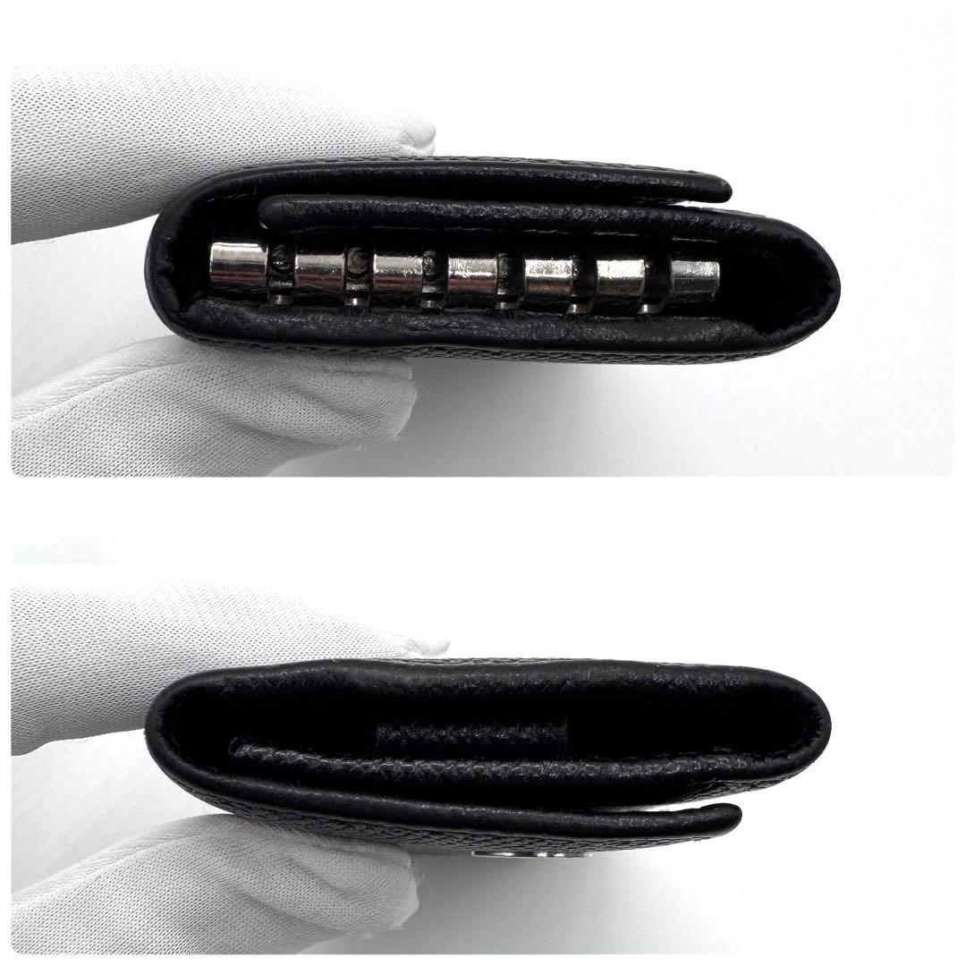 美品✨ブルガリ　6連　キーケース　ビーゼロワン　ブラック