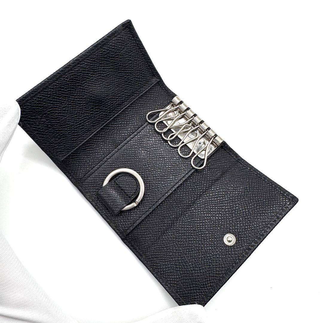 美品✨ブルガリ　6連　キーケース　ビーゼロワン　ブラック