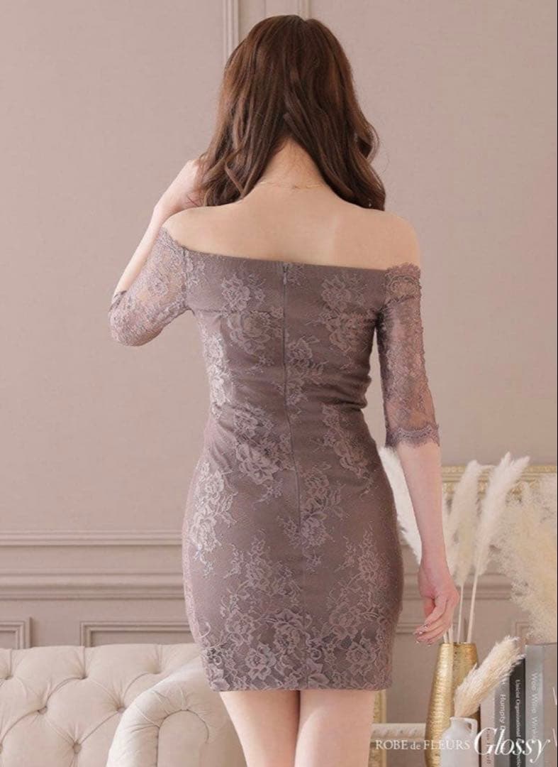 【あ‼️】ROBE de FLEURS Sサイズ キャバドレス モカ