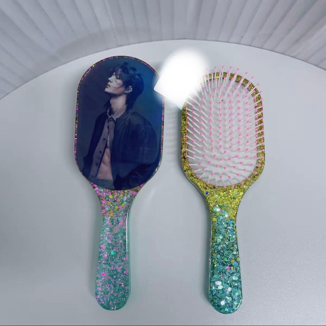 王一博 超大レジンエアークッション付きヘアブラシ　9点セット❣️確認用0109