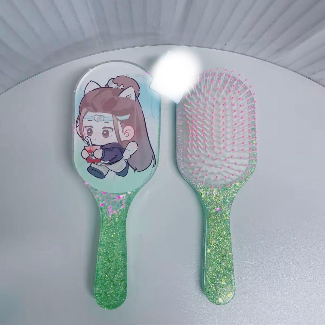 王一博 超大レジンエアークッション付きヘアブラシ　9点セット❣️確認用0109