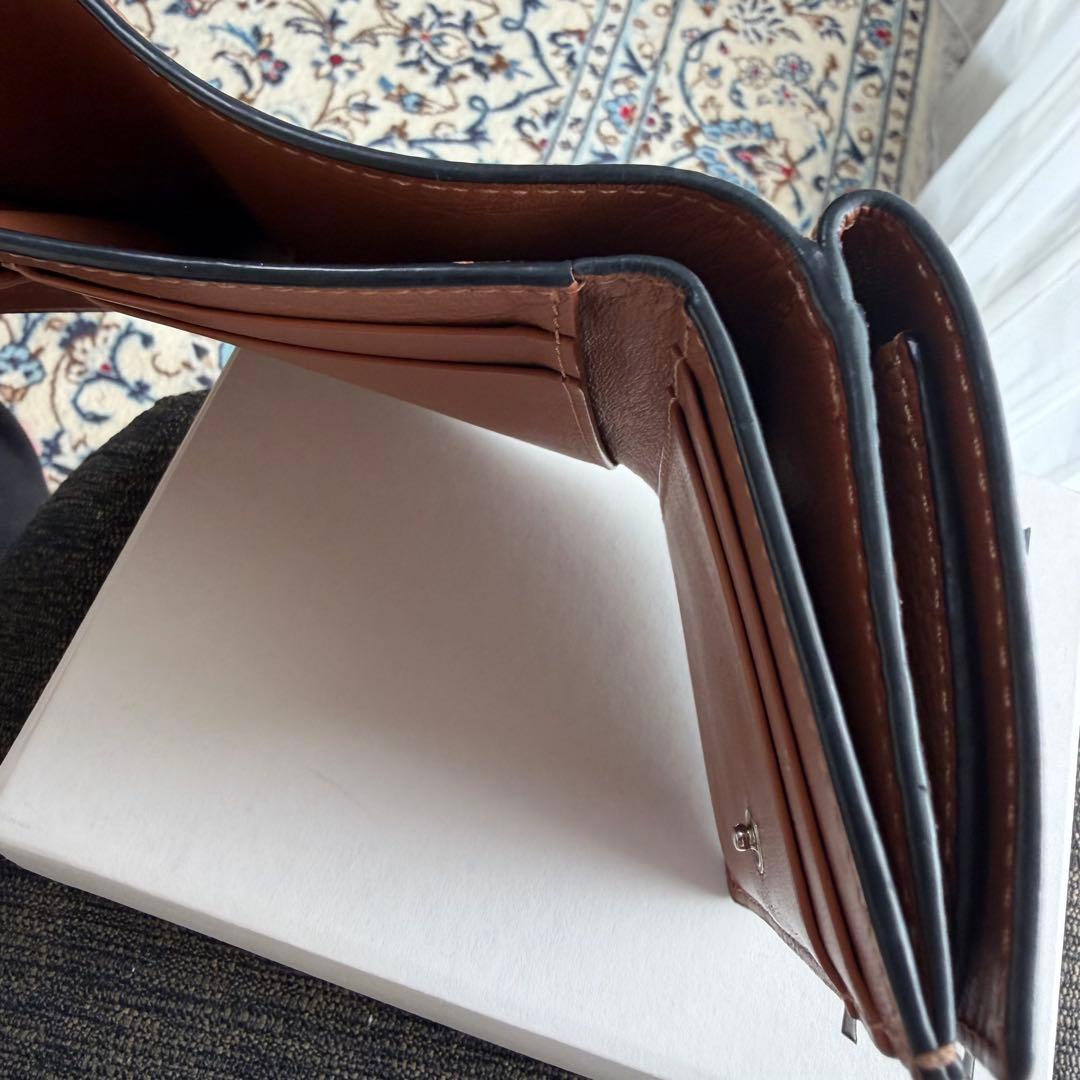 LOEWE 折り財布 コンパクト財布 ブラウン　アナグラム