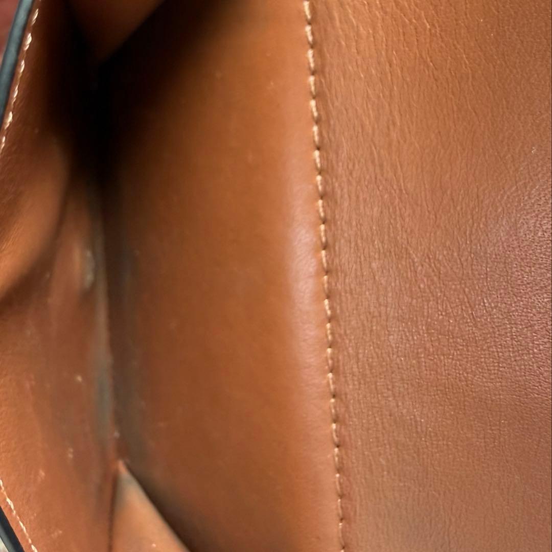 LOEWE 折り財布 コンパクト財布 ブラウン　アナグラム