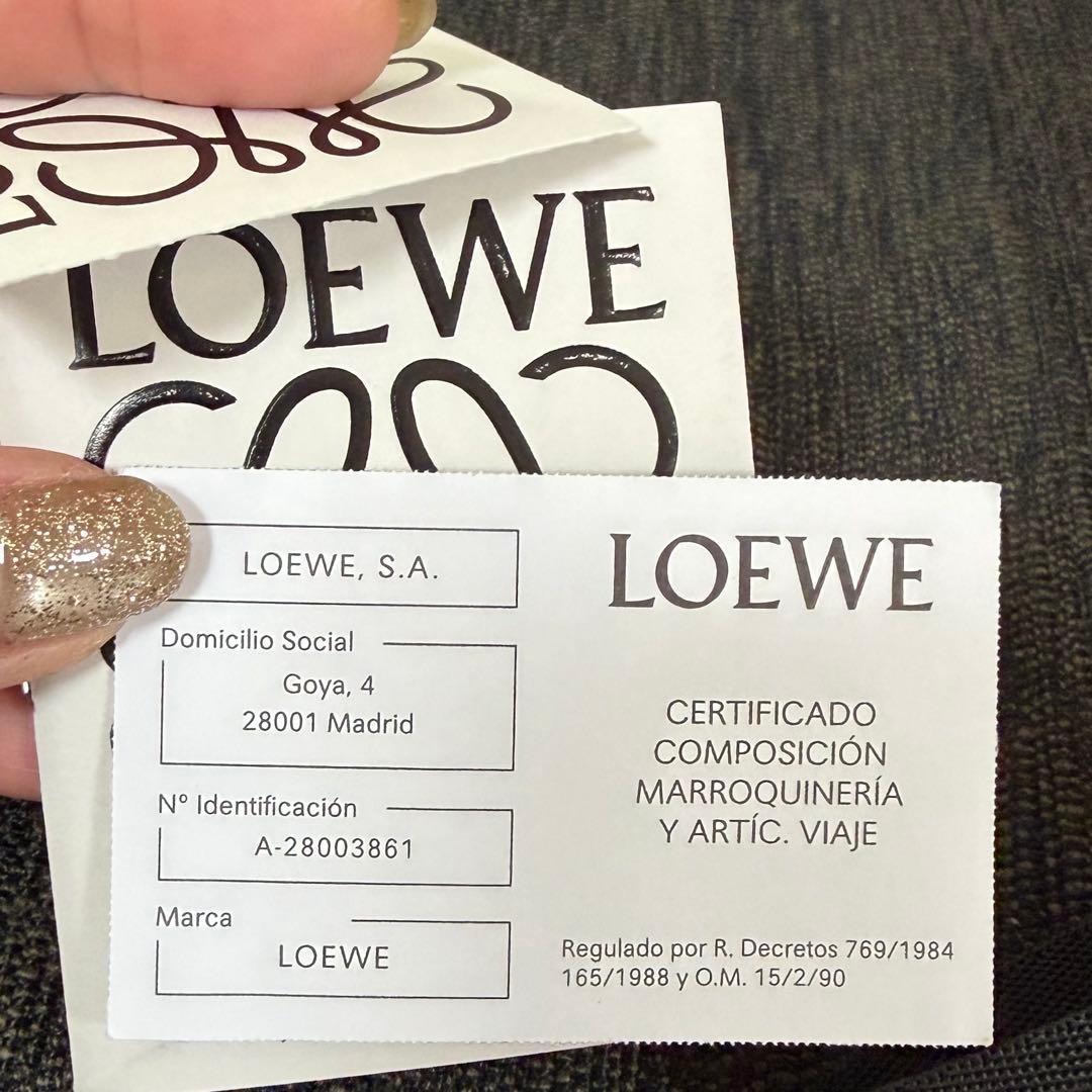 LOEWE 折り財布 コンパクト財布 ブラウン　アナグラム