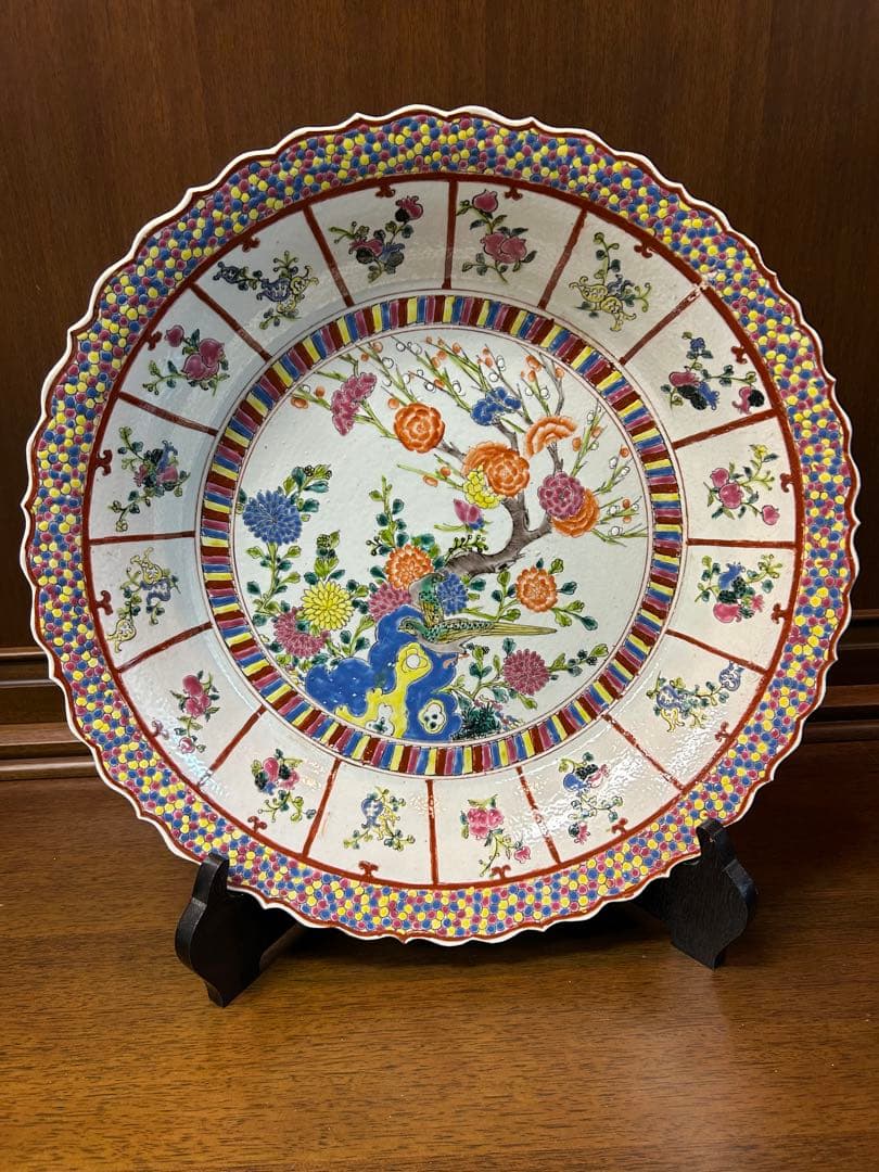 中国骨董　大皿