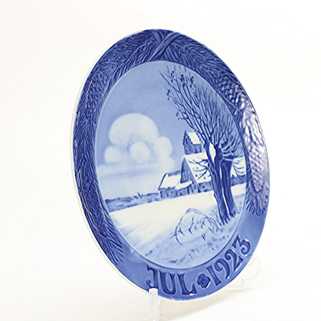 1923年 「教会のある雪景色」 イヤープレート ロイヤルコペンハーゲン