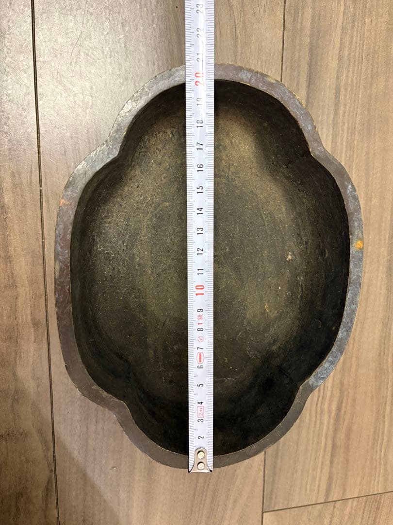 小振り　水盤　砂鉢　華道　花器　古銅製