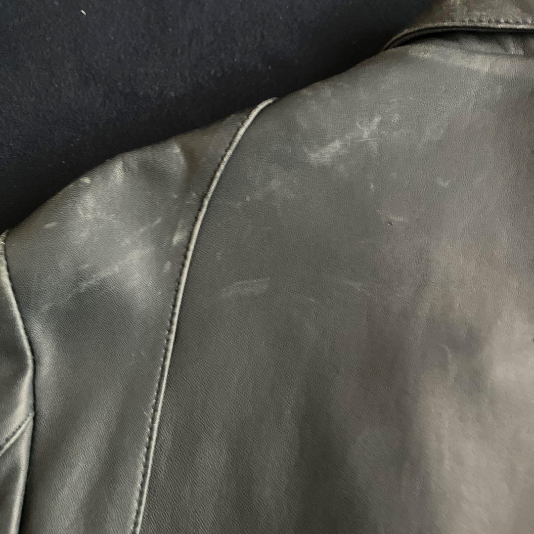 ヒステリックグラマー　レザーライダース/Lサイズ/ローリングストーンズ