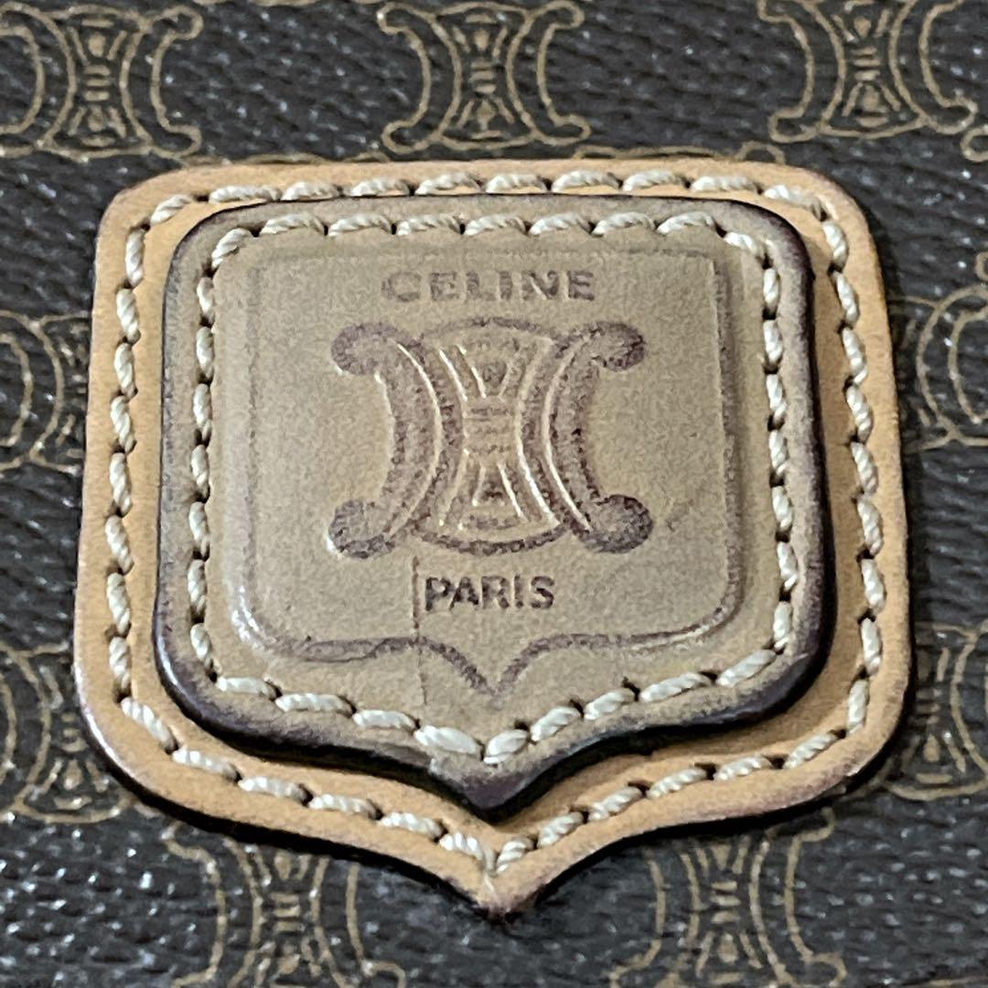 オールド　セリーヌ　ショルダーバッグ　カメラバッグ　マカダム　トリオンフ　PVC