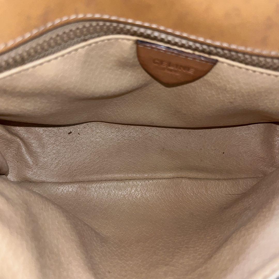 オールド　セリーヌ　ショルダーバッグ　カメラバッグ　マカダム　トリオンフ　PVC