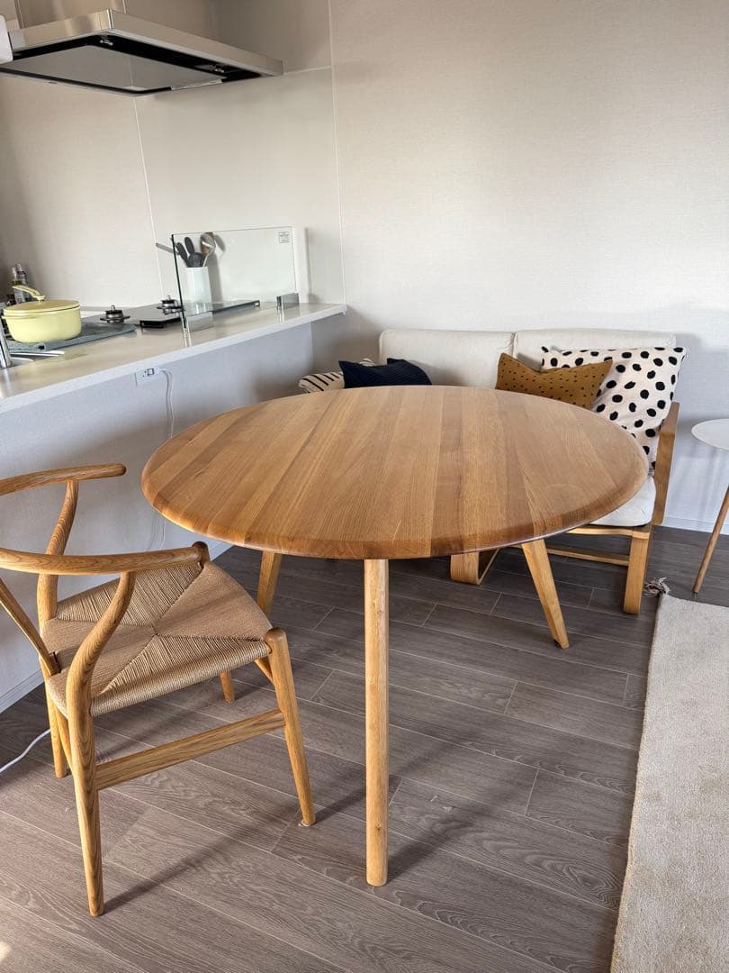 円形　ダイニングテーブル　110cm