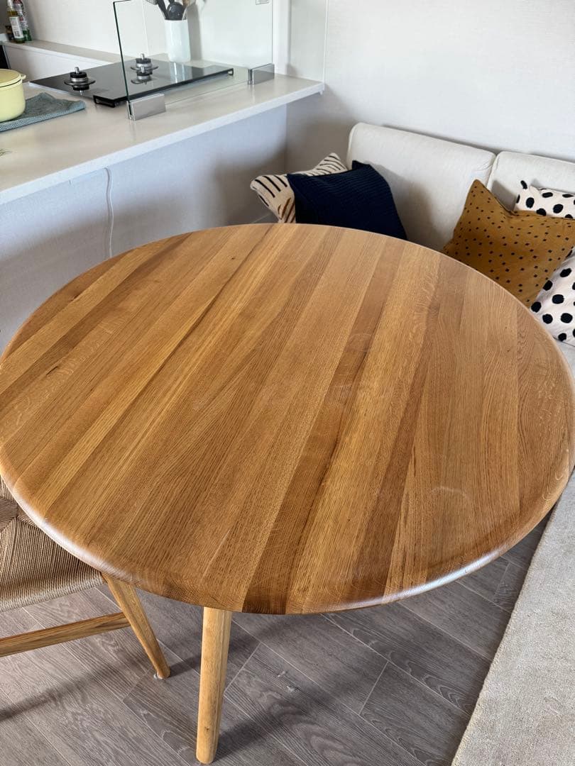円形　ダイニングテーブル　110cm