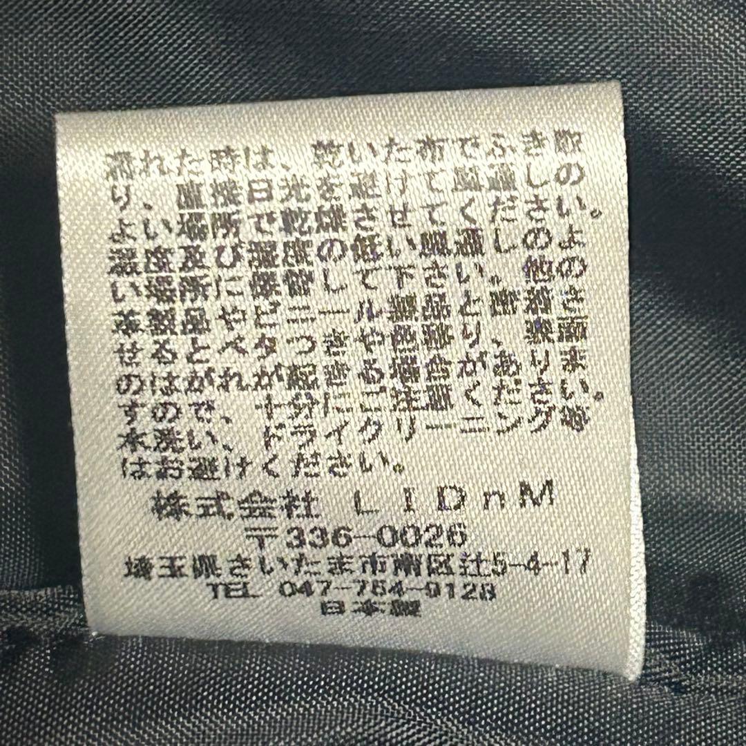 きーちゃん LIDNM レザーライダースジャケット　シングルライダース　シ