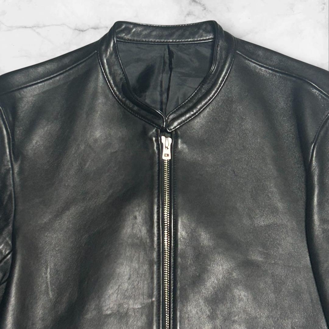 きーちゃん LIDNM レザーライダースジャケット　シングルライダース　シ