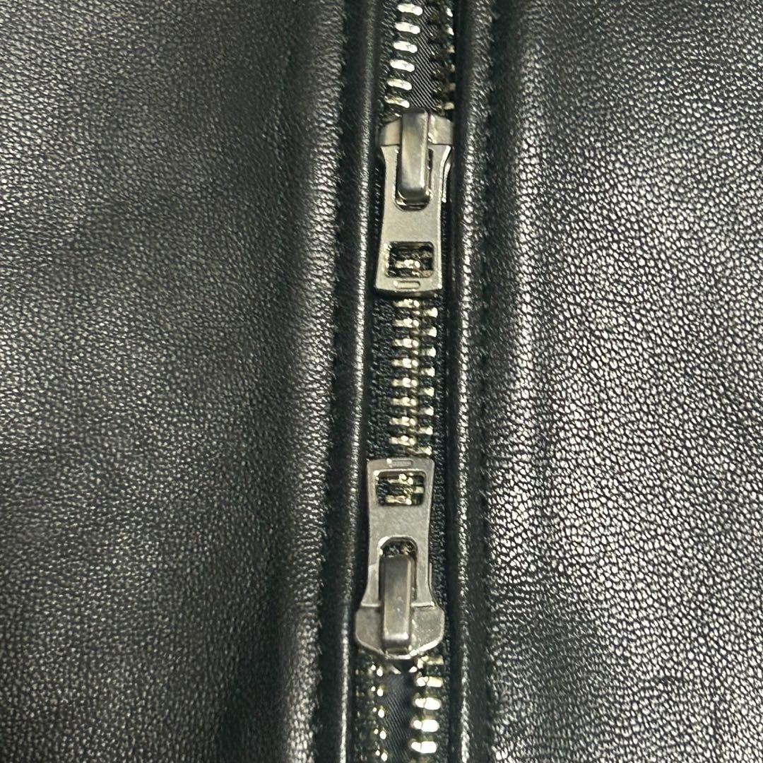 きーちゃん LIDNM レザーライダースジャケット　シングルライダース　シ