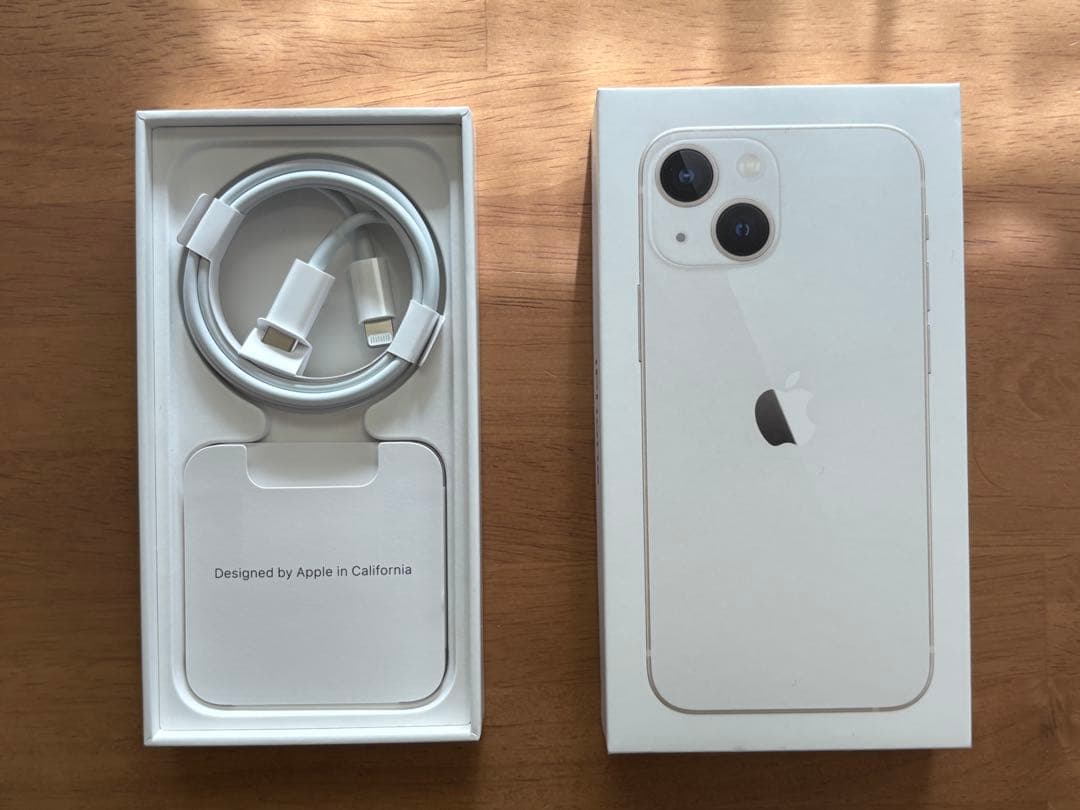 Apple iPhone 13 miniホワイト 本体と充電ケーブル付き