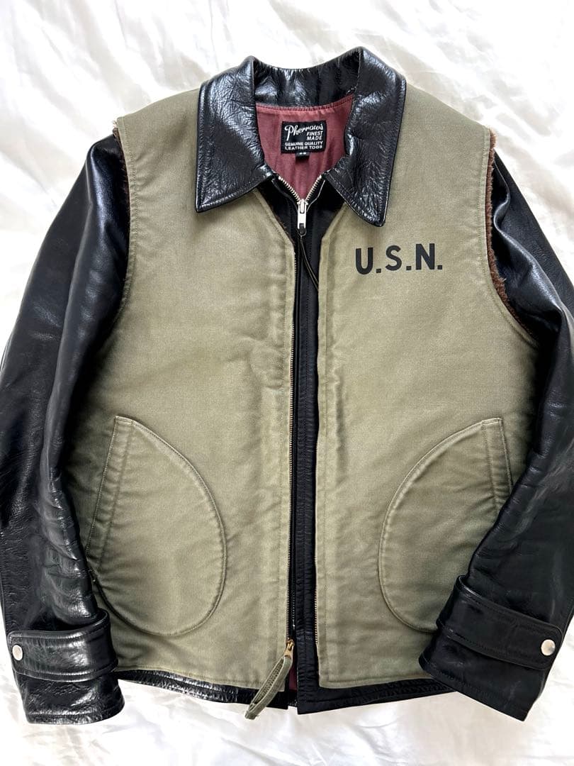 ボ*エ様 Pherrow's フェローズ SJ88 ホースハイド レザースポーツ