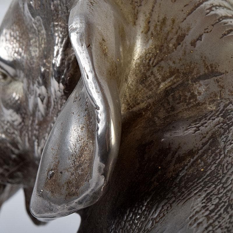 金属工芸　象　置物　重さ約1713g　V　9092