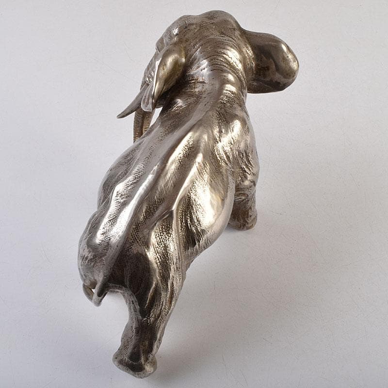 金属工芸　象　置物　重さ約1713g　V　9092