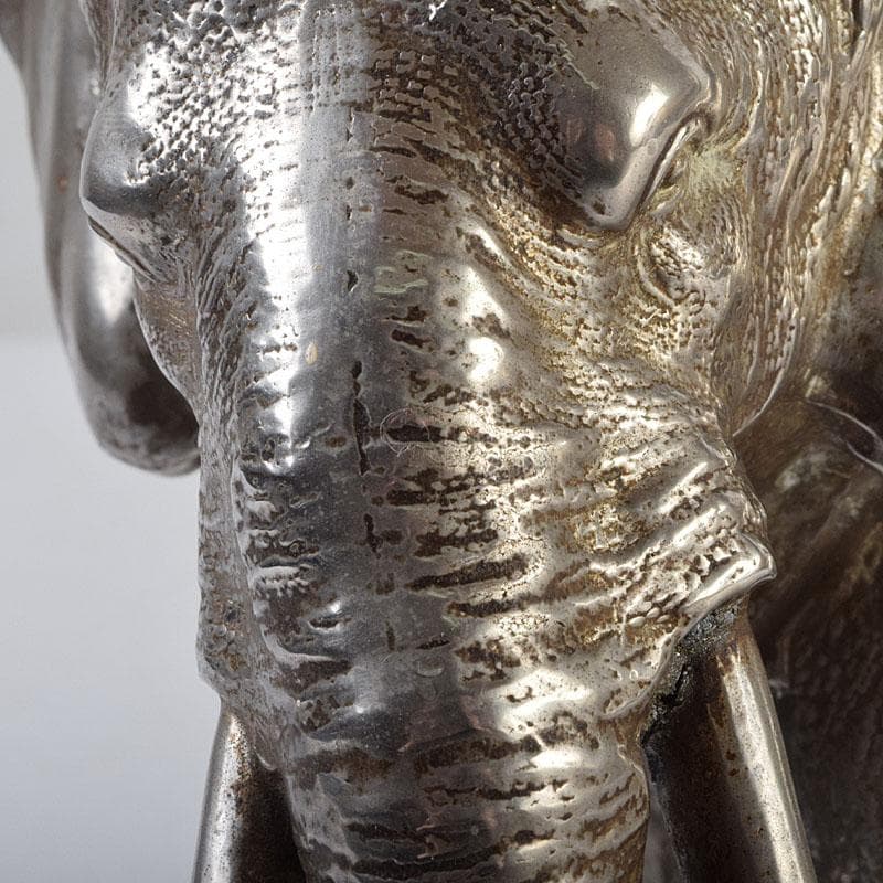 金属工芸　象　置物　重さ約1713g　V　9092