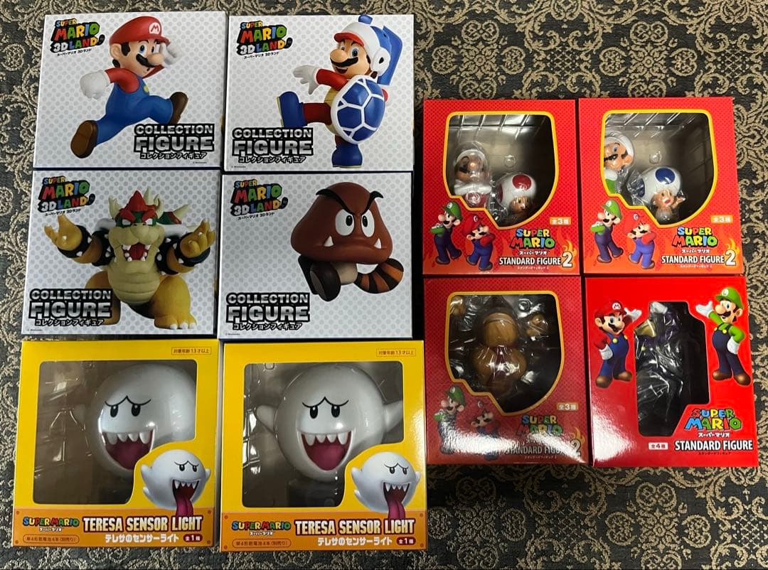 【匿名配送】《スーパーマリオ》フィギュア10点セット