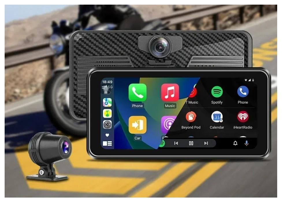 新品 バイク スマートモニター 6.25インチ ドラレコ 空気圧センサー GPS