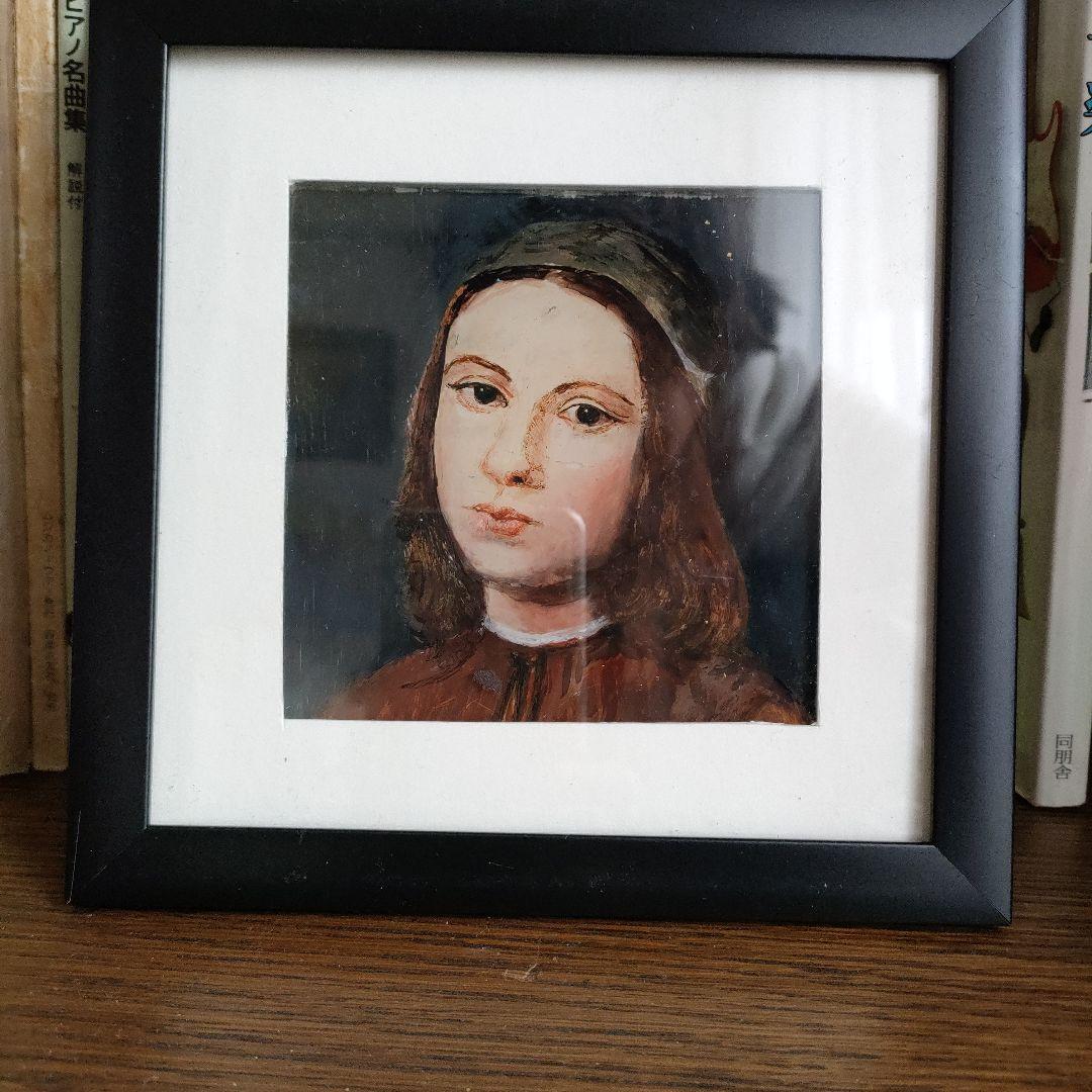 ガラス絵　直筆模写　４枚