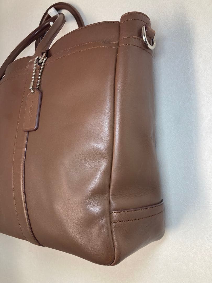 【美品】COACH レキシントンレザー メトロポリタントート ブラウン 3室