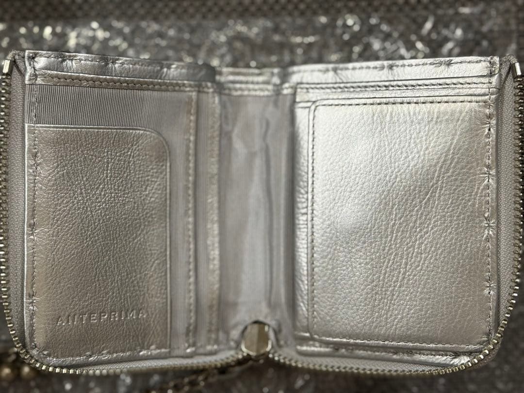 ☆値下げ中☆アンテプリマ ミスクリオパール/Lラウンドウォレット/シルバー