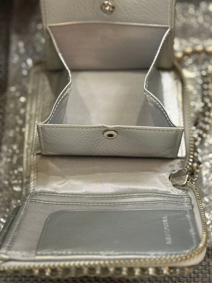 ☆値下げ中☆アンテプリマ ミスクリオパール/Lラウンドウォレット/シルバー