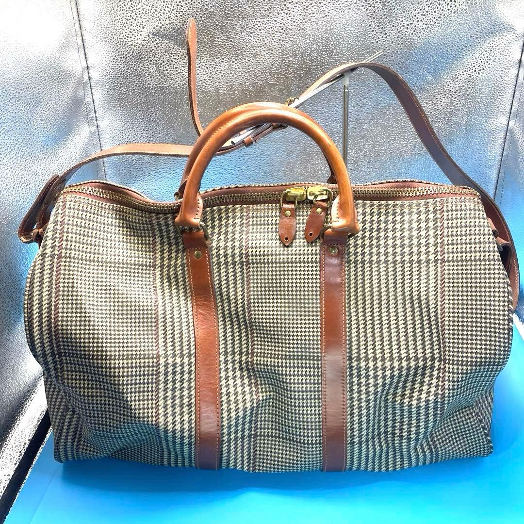 RalphLauren ポロラルフローレン ボストンバッグ　　千鳥柄